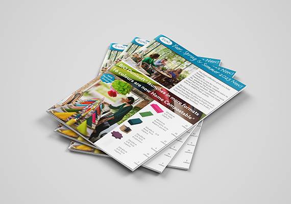 Front cover preview of Duni wholesaler news brochure